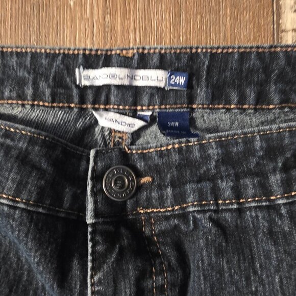 Bandolino Blu Mandie Woman's Plus Blue Jeans Sz 24W - Picture 4 of 9